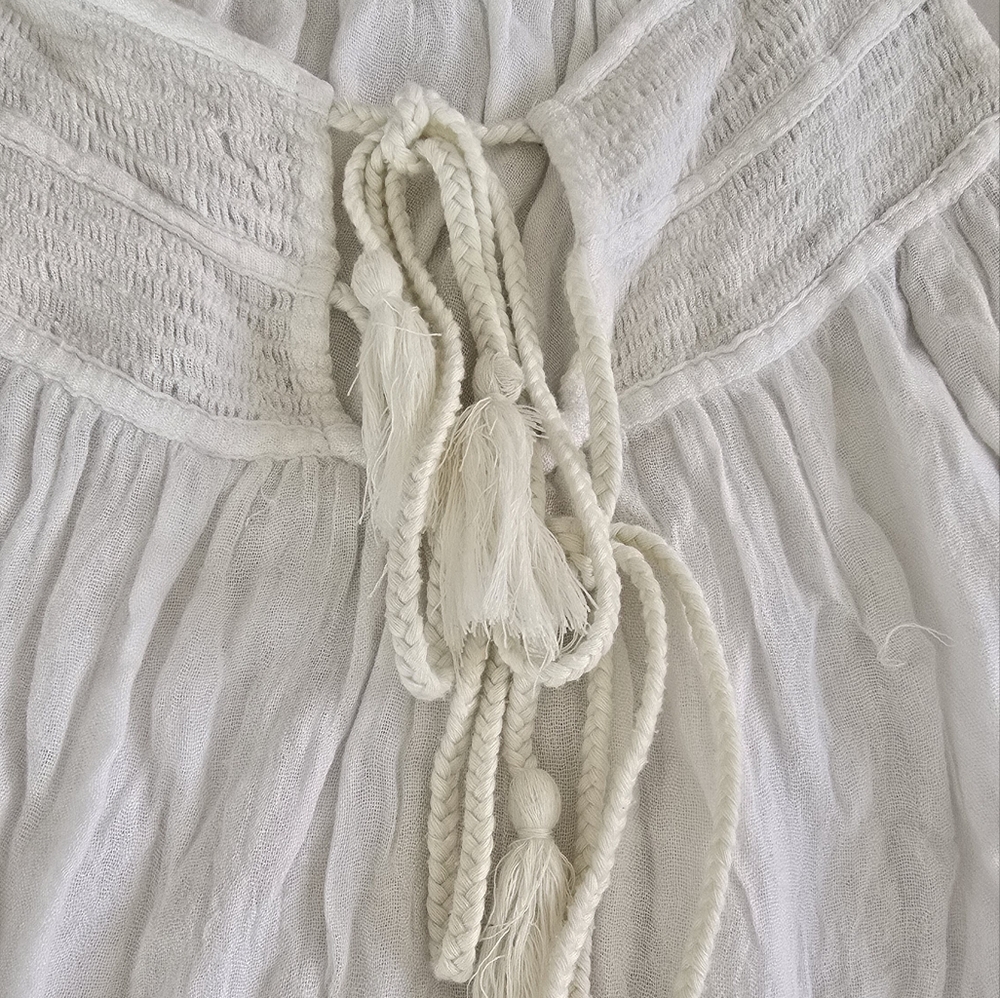 Free People Embroidered Dandi Darling Top in Ivory - Size XS - Picture 5 of 10